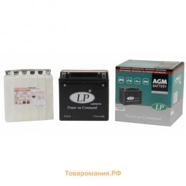 Аккумуляторная батарея Landport YTX14-BS, 12В, 12 Ач, прямая (+ -)